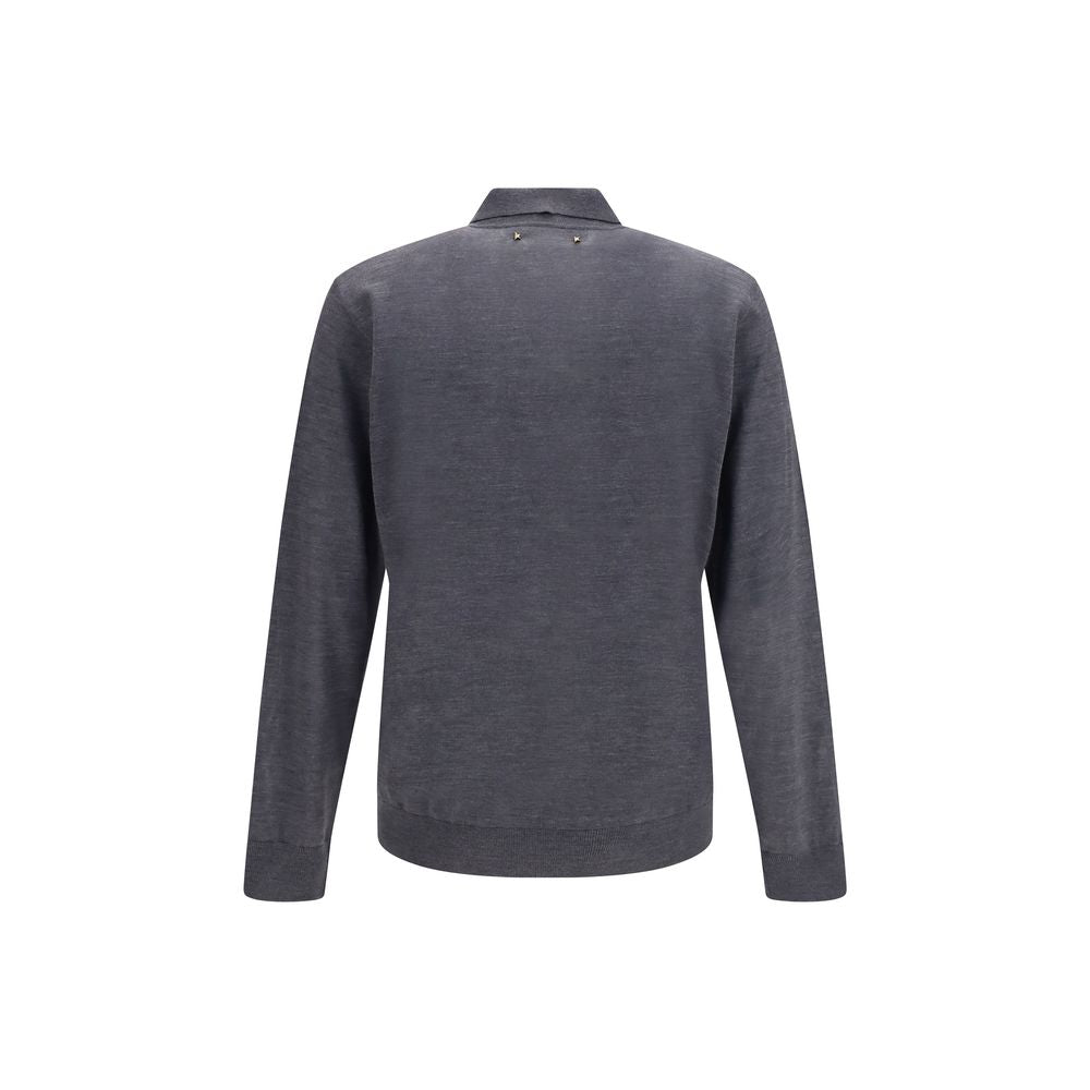 Golden Goose Gray Wool Oves Aries Dress Shirt
