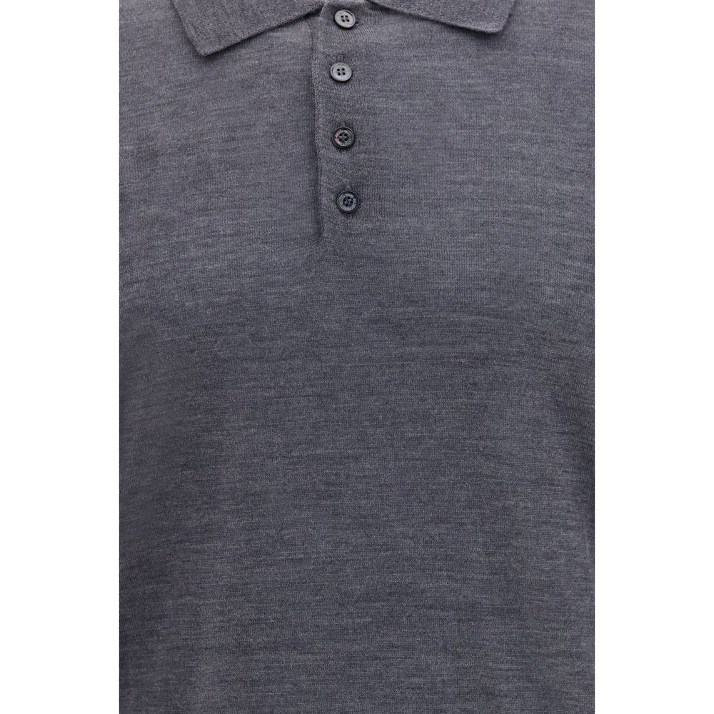 Golden Goose Gray Wool Oves Aries Dress Shirt