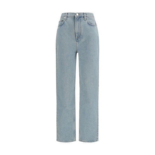 Loulou De Saison Blue Cotton Straight-Leg Jeans
