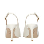 Stuart Weitzman Beige Leather High Heel Pumps