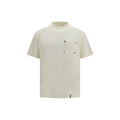 White Cotton T-Shirt by Palm Angels featuring a classic crew neck and relaxed fit, made from soft, breathable cotton fabric.
