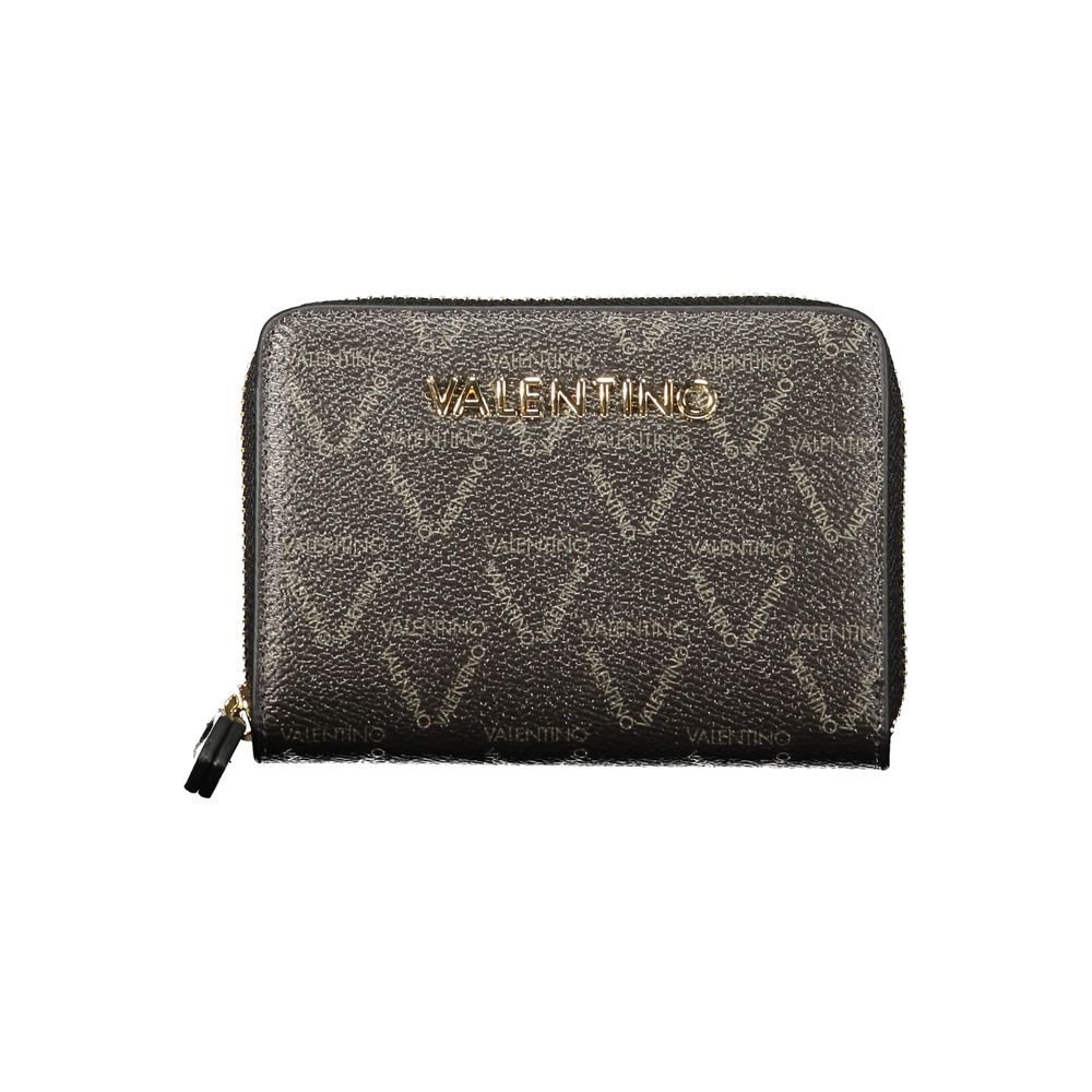 Mario Valentino Black Polyurethane Women's Wallet - Eljoys Fashion 