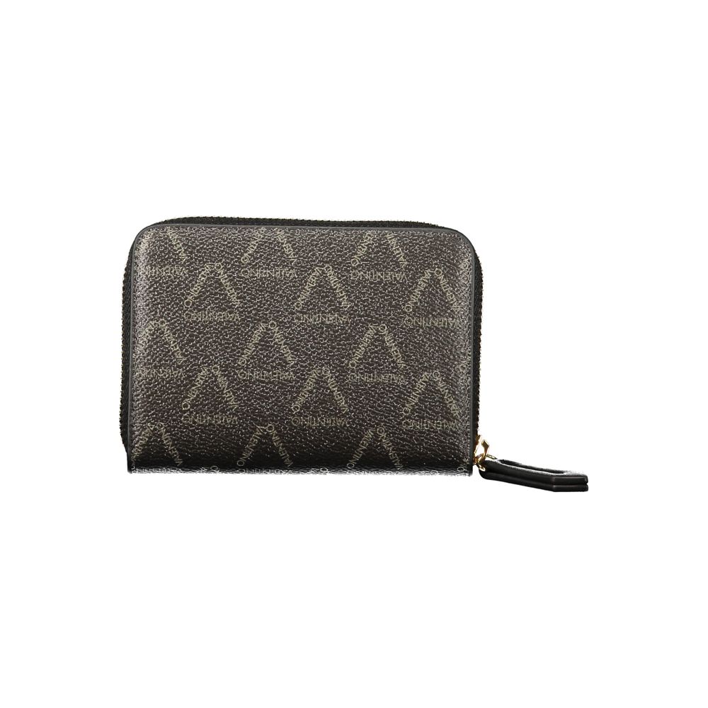 Mario Valentino Black Polyurethane Women's Wallet - Eljoys Fashion 