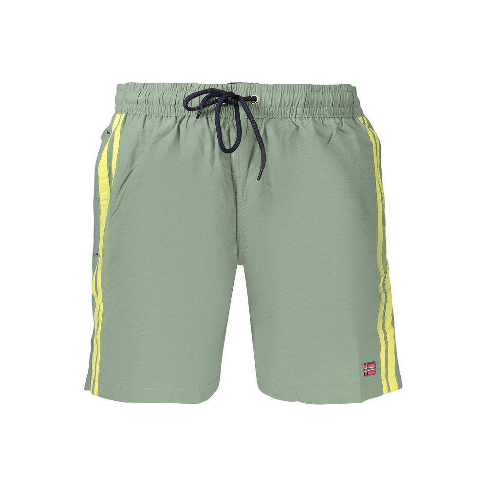 Norway 1963 Green Poliammide men's swimwear with a sleek design, featuring a comfortable fit and vibrant green color.