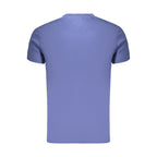 Blue cotton men's T-shirt by Tommy Hilfiger, with a crew neck and logo detail on the front.