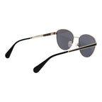 Silver metal sunglasses by Max & Co with sleek, modern frames and dark tinted lenses, stylish for everyday wear.