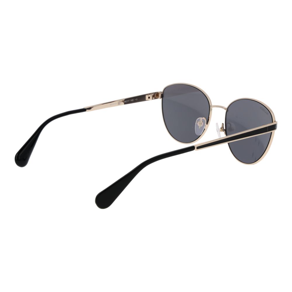 Silver metal sunglasses by Max & Co with sleek, modern frames and dark tinted lenses, stylish for everyday wear.