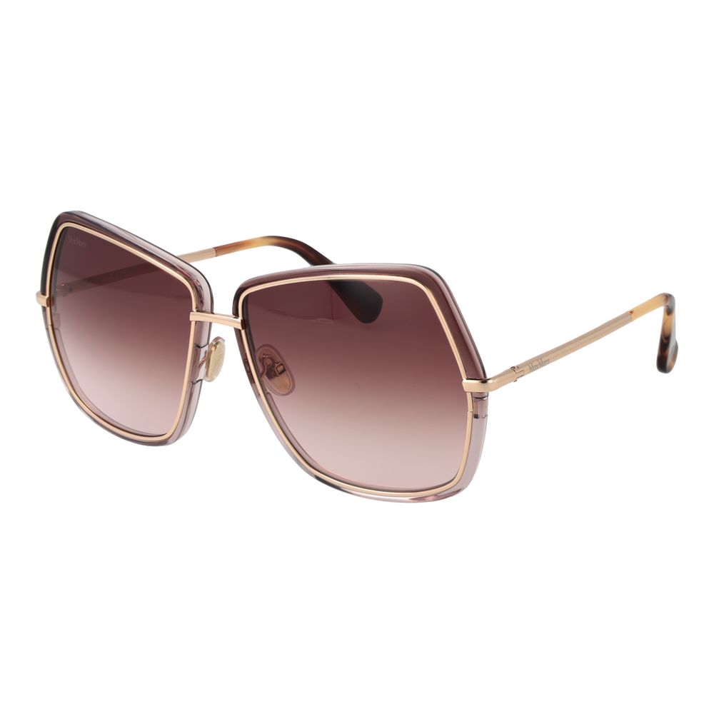 Max Mara gold metal sunglasses with sleek frame and tinted lenses, stylish accessories for sun protection and fashion.