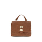 Zanellato Brown Suede Leather Shoulder Bag