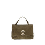 Zanellato Brown Suede Leather Handbag