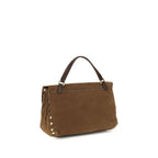 Zanellato Brown Suede Leather Shoulder Bag