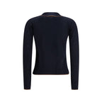 Max Mara Blue Silk Cardigan