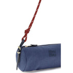 Miu Miu Blue Cotton Shoulder Bag