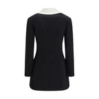 Self-Portrait Black Wool Oves Aries Blazer