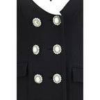 Self-Portrait Black Wool Oves Aries Blazer