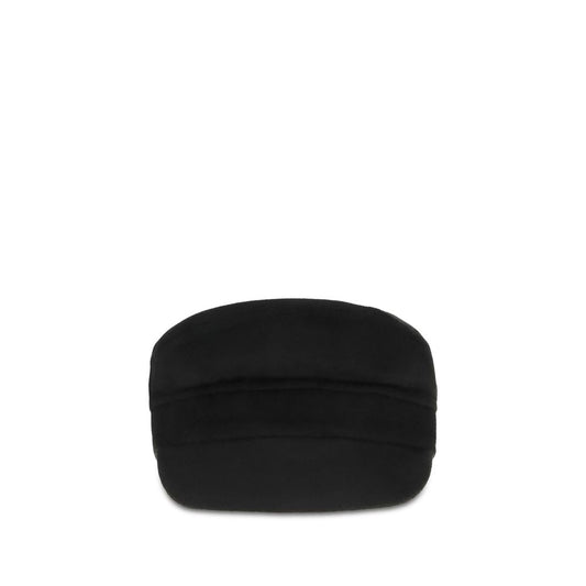 P.A.R.O.S.H. Black Wool Oves Aries Cap Baseball Hat