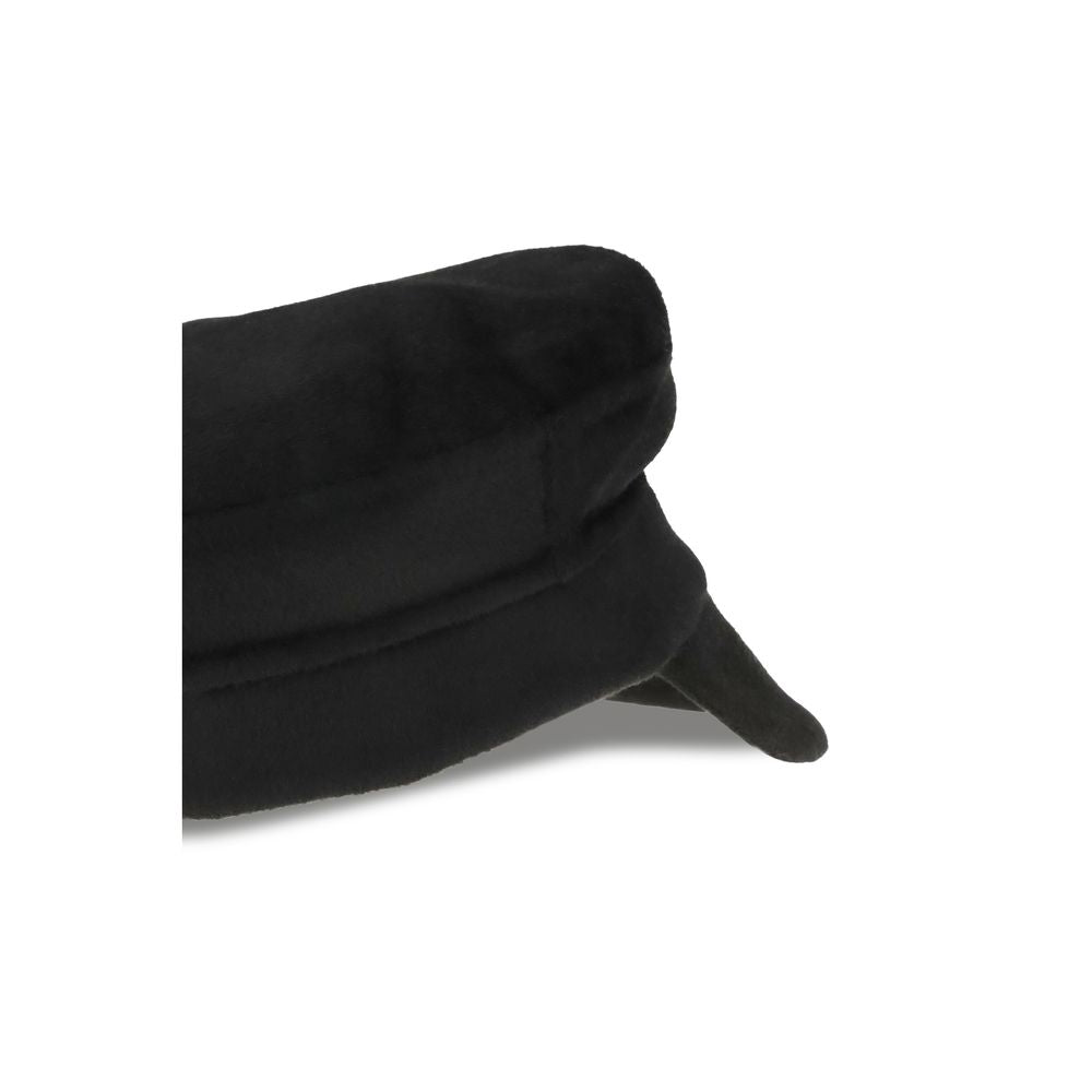 P.A.R.O.S.H. Black Wool Oves Aries Cap Baseball Hat