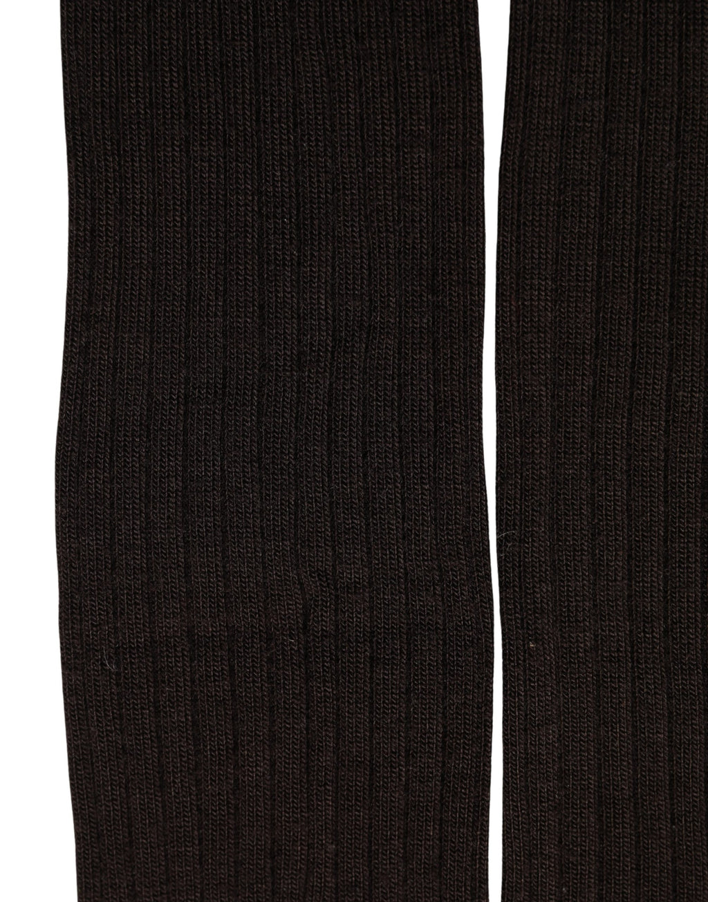 Dolce & Gabbana black wool tights with a smooth, fitted design, shown as a close-up of the stocking pantyhose.