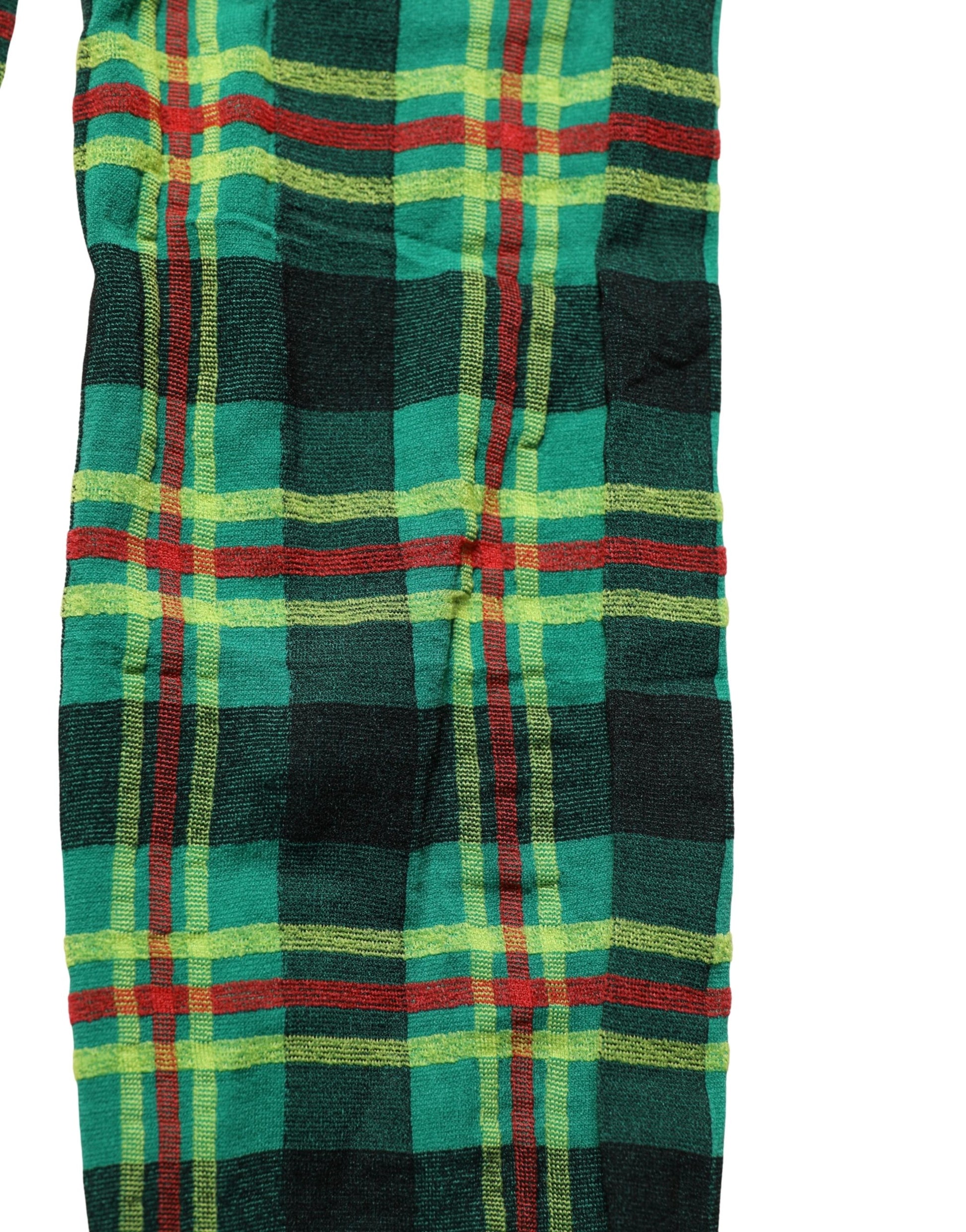 Dolce & Gabbana Multicolor Plaid Tights Stocking Pantyhose Socks Dolce & Gabbana