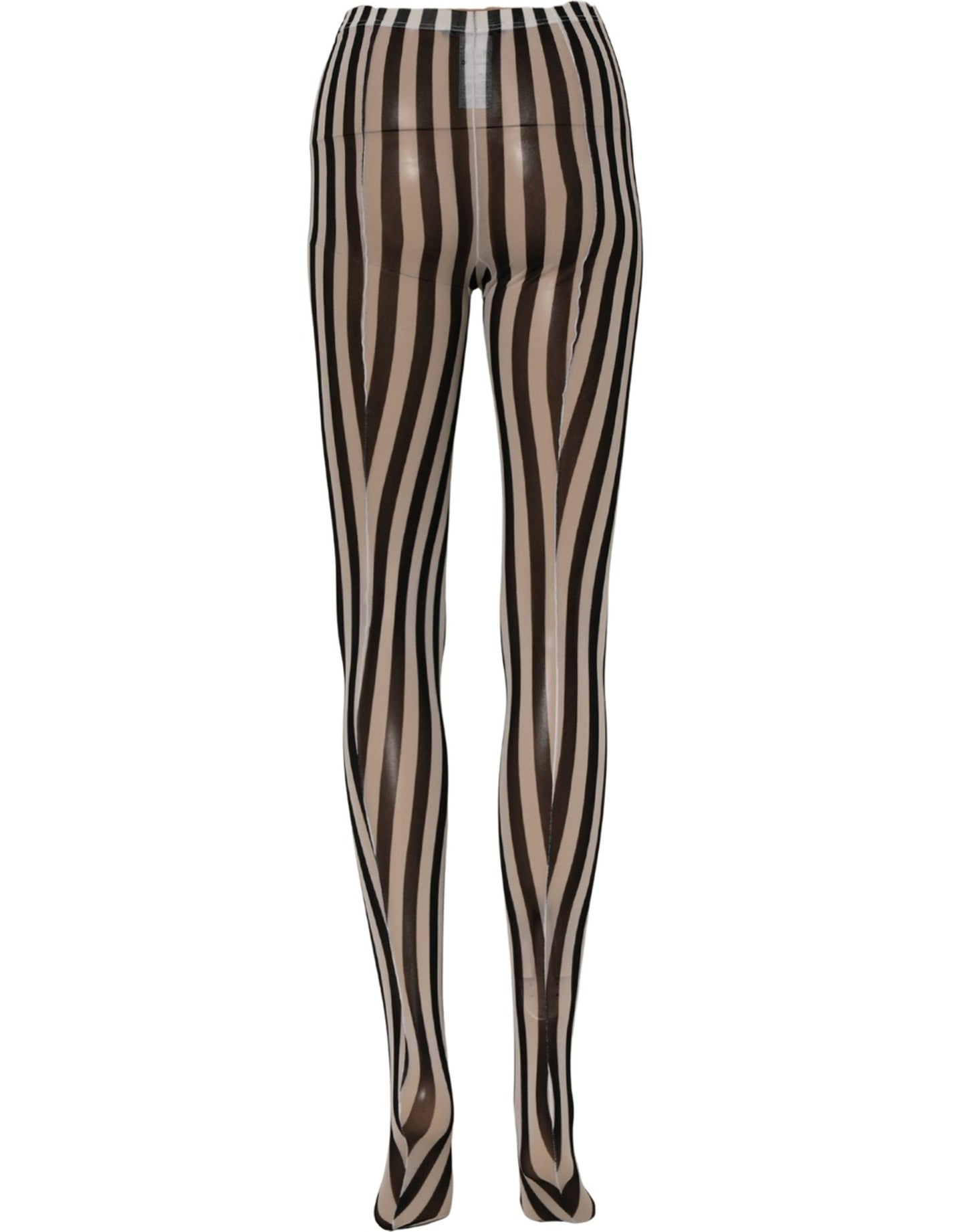 Dolce & Gabbana Black White Stripes Tights Stocking Pantyhose Socks Dolce & Gabbana