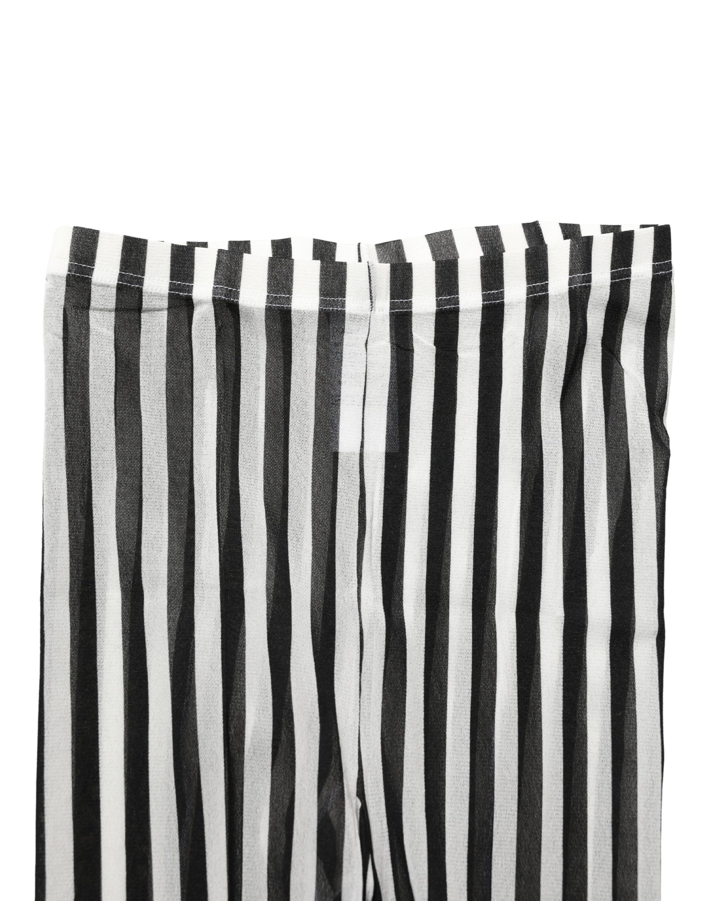 Dolce & Gabbana Black White Stripes Tights Stocking Pantyhose Socks Dolce & Gabbana