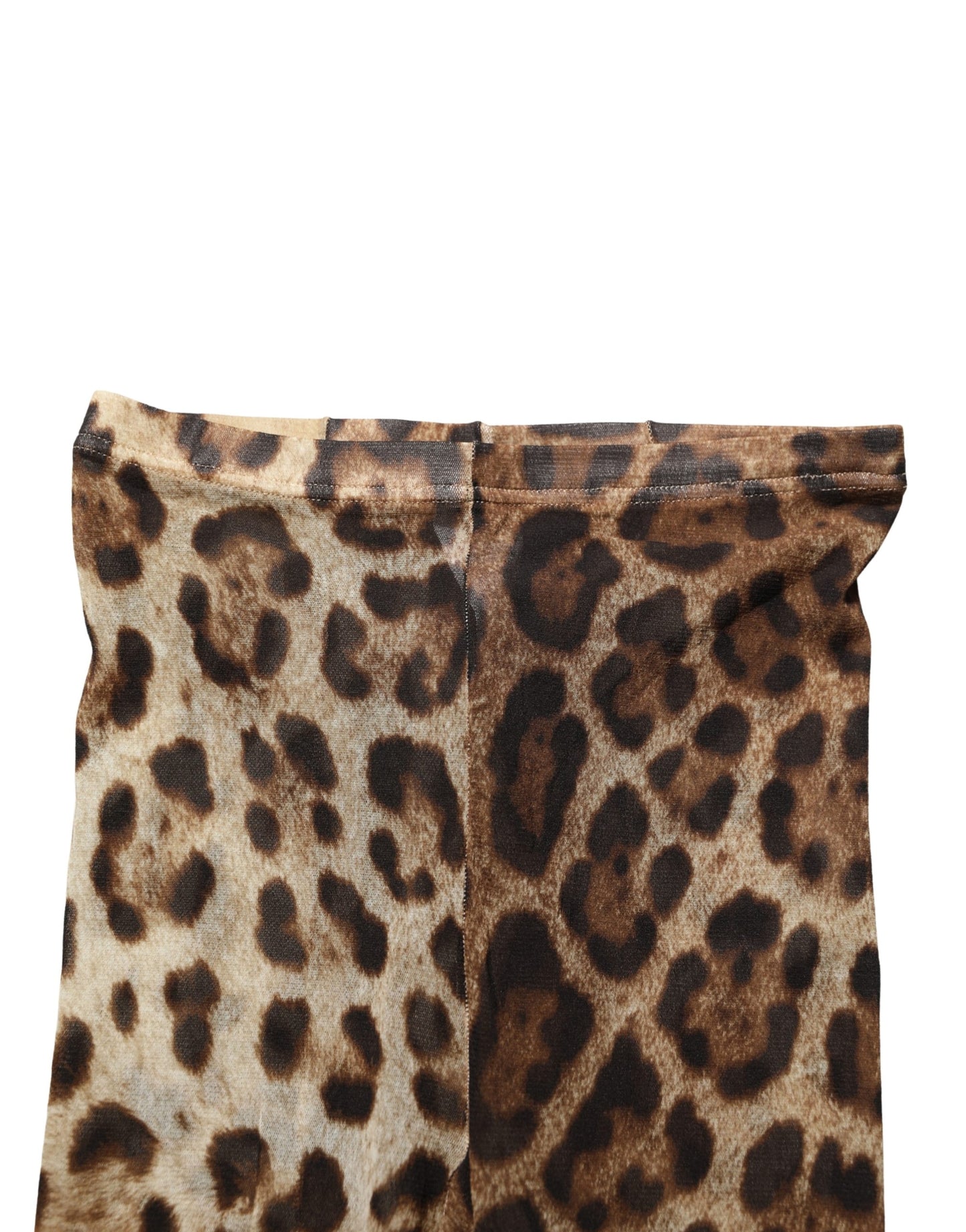 Dolce & Gabbana Brown Leopard Nylon Tights Stocking Pantyhose Socks Dolce & Gabbana
