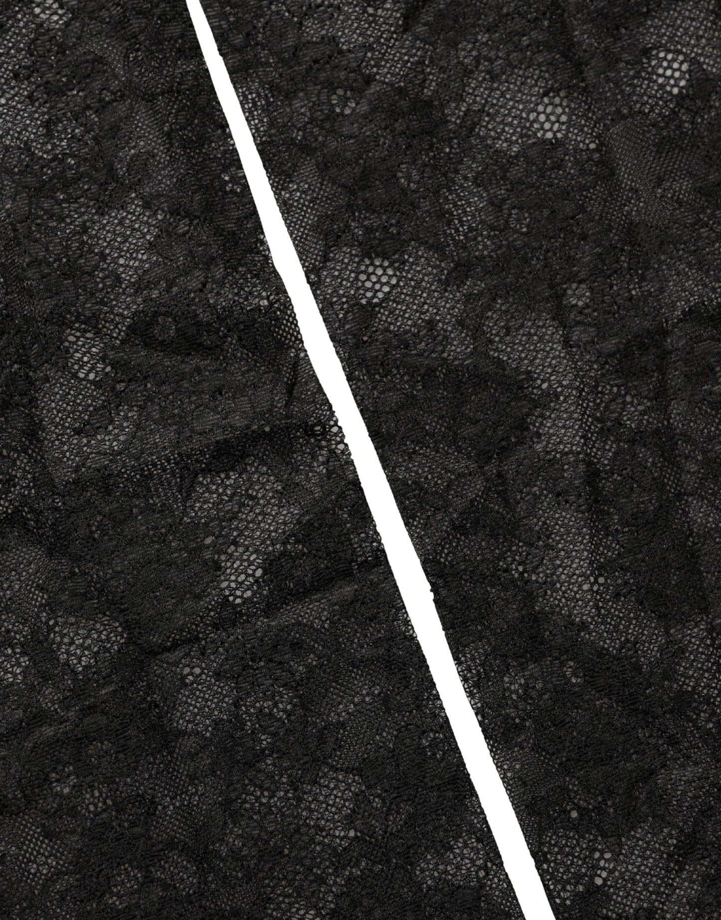 Dolce & Gabbana Black Floral Lace Nylon Stretch Knee High Socks Dolce & Gabbana