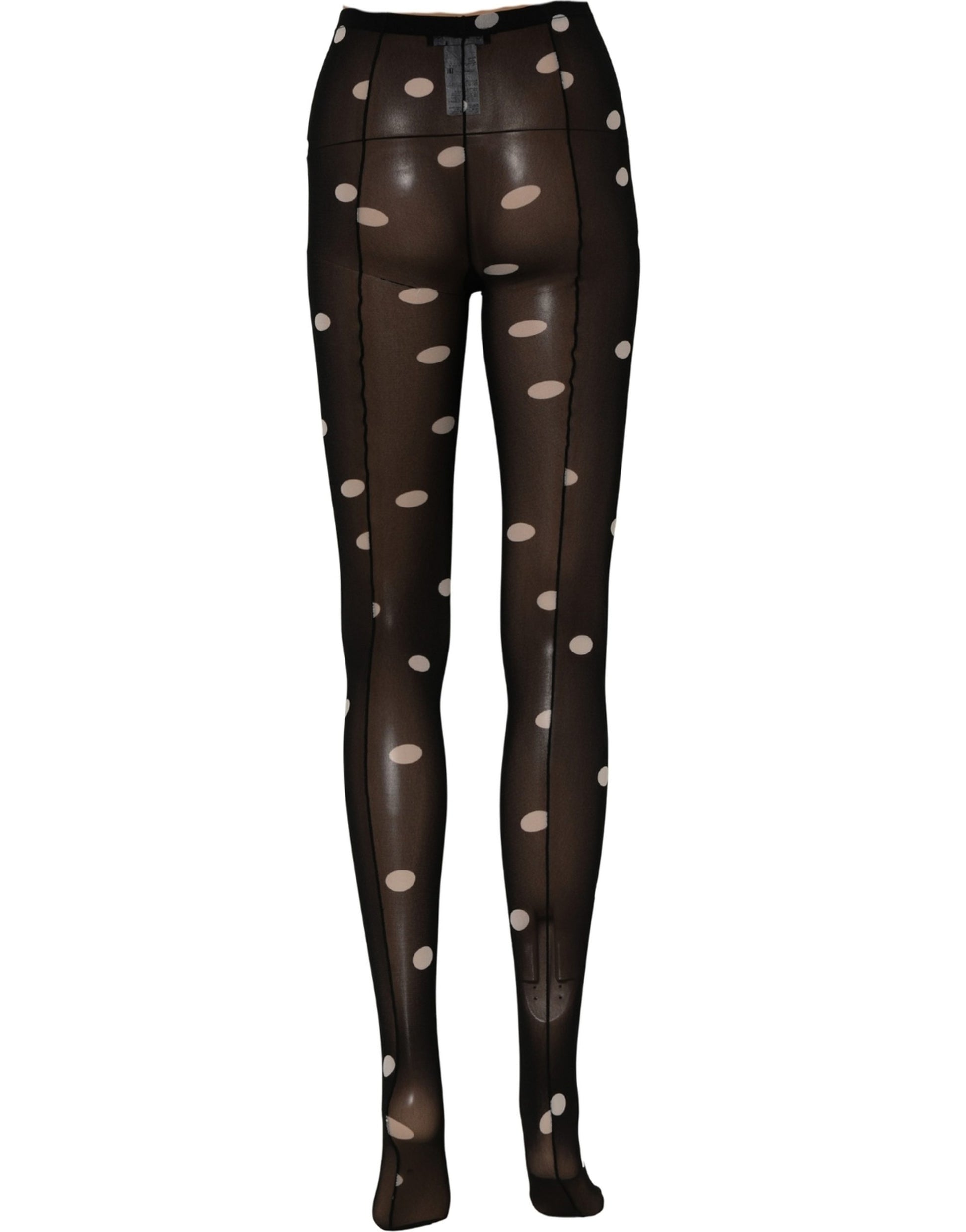 Dolce & Gabbana Black Polka Dot Tights Stockings Pantyhose Socks Dolce & Gabbana