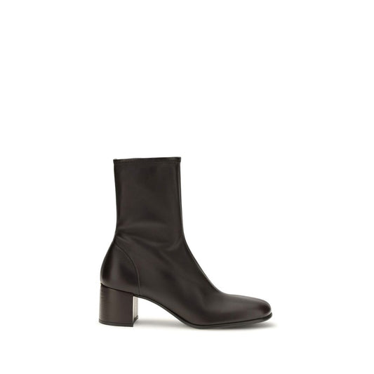 Prada Brown Lamb Ovis Aries Aries Ankle Boots Prada