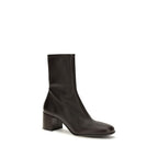 Prada Brown Lamb Ovis Aries Ankle Boots