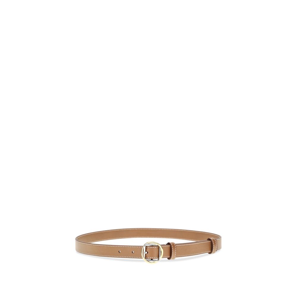 Jacquemus Beige Calf Leather Bos Taurus Thin Belt Jacquemus