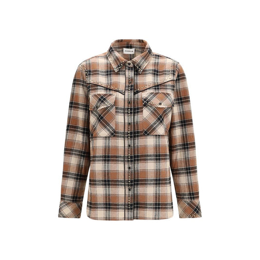 P.A.R.O.S.H. Brown Cotton Pattern Shirt P.A.R.O.S.H.