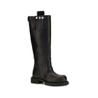 Rick Owens Black Calf Leather Bos Taurus Rain Boots Rick Owens