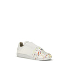 Maison Margiela White Calf Leather Bos Taurus Low Top Sneakers Maison Margiela