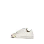 Maison Margiela White Calf Leather Bos Taurus Low Top Sneakers Maison Margiela