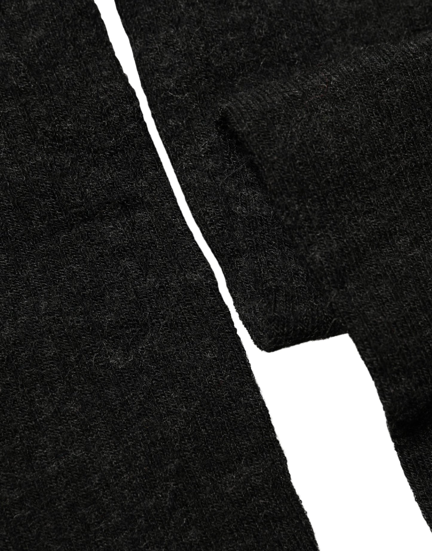 Dolce & Gabbana Black Wool Over Calf Long Women Accessory Socks Dolce & Gabbana