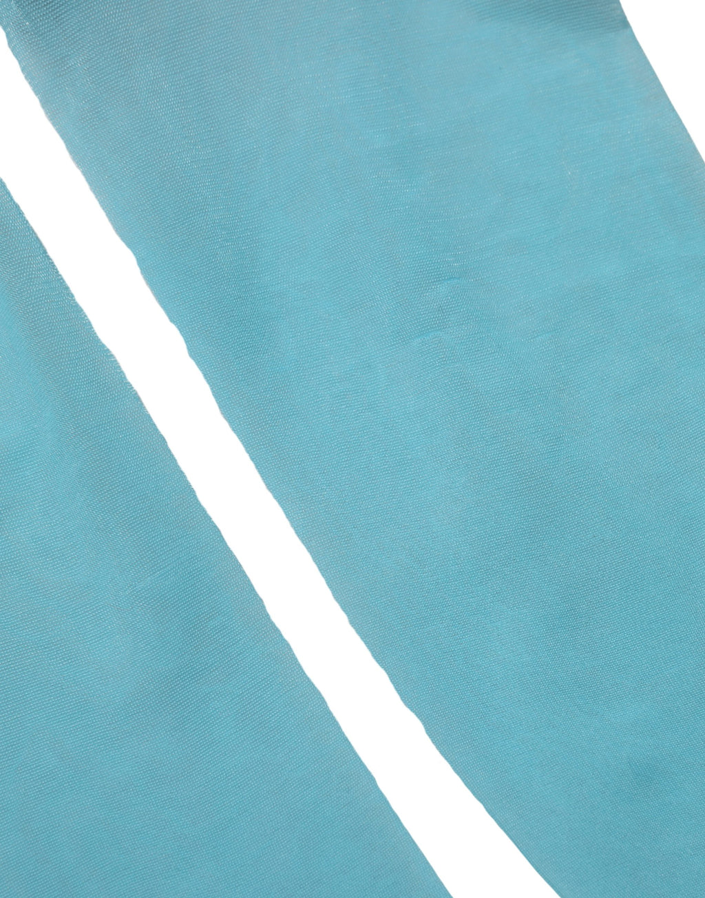 Dolce & Gabbana Light Blue nylon thigh-high socks for women, featuring a sleek design and comfortable fit.