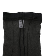 Black nylon tights from Dolce & Gabbana featuring sheer, smooth fabric and a close fit, perfect for stylish legwear.