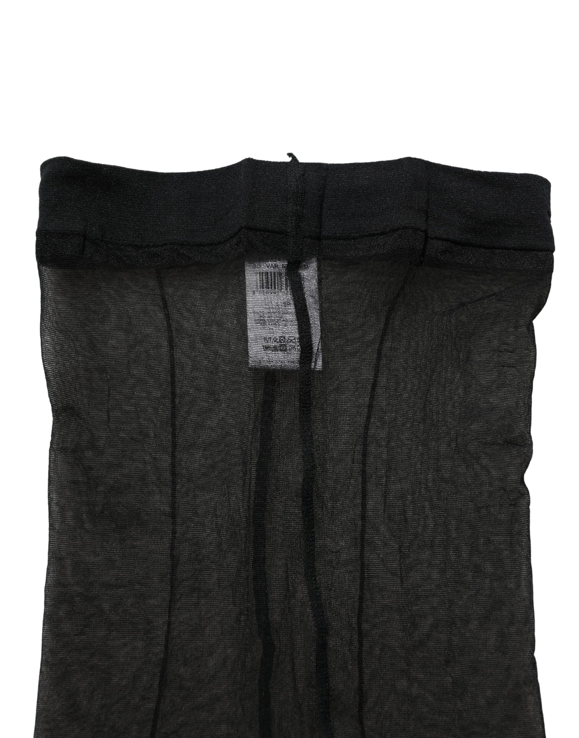Dolce & Gabbana Black Nylon Tights Stocking Pantyhose Socks Dolce & Gabbana