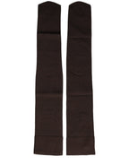 Brown nylon over calf long women's socks by Dolce & Gabbana, with a sleek, fitted design and subtle branding details.