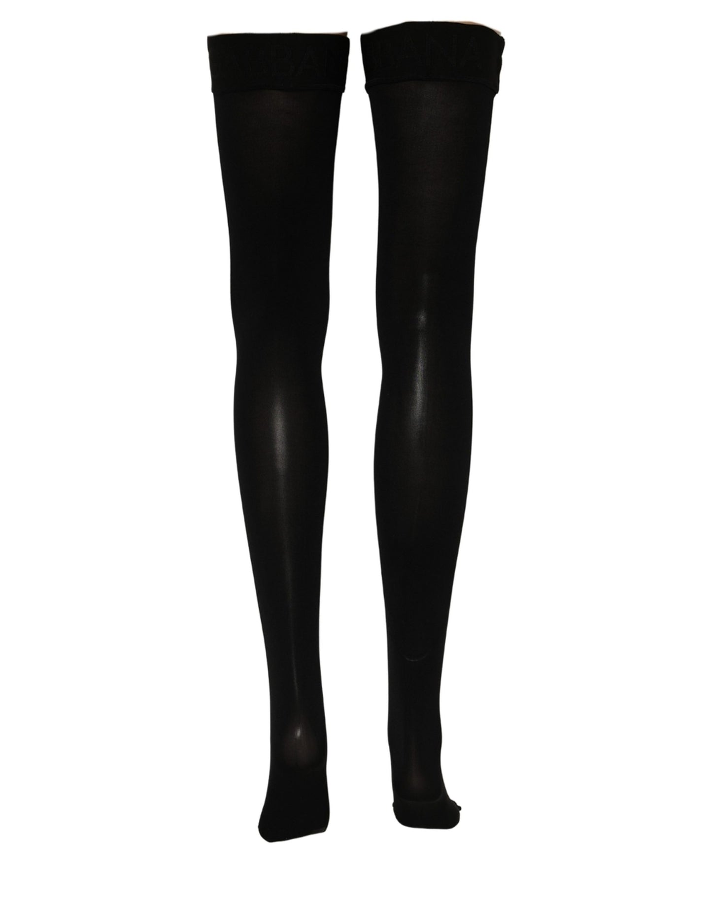 Dolce & Gabbana Black 100% Nylon Thigh High Stockings Socks Dolce & Gabbana