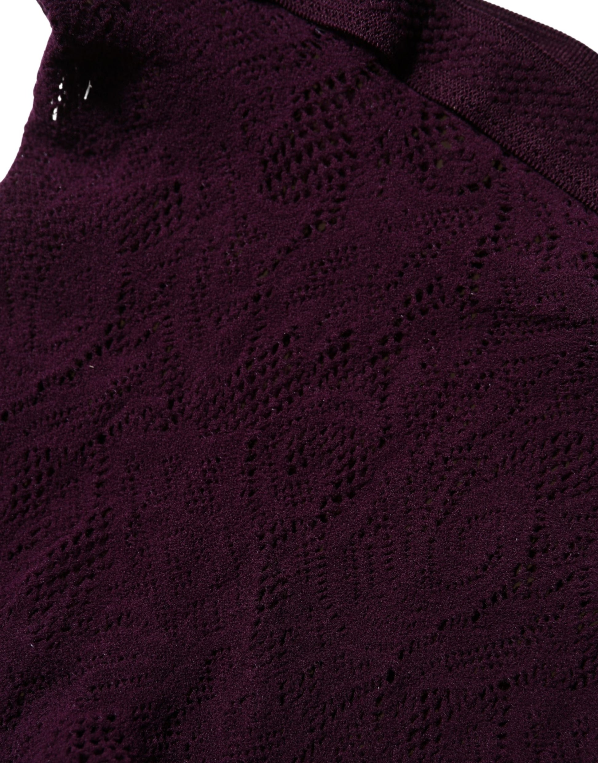 Dries Van Noten Violet Floral Fishnet Tights Stockings Pantyhose Socks Dries Van Noten