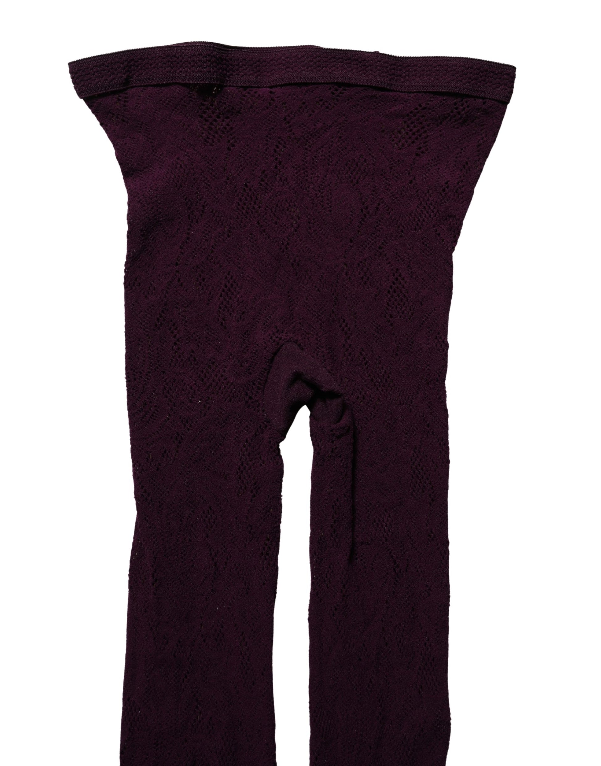 Dries Van Noten Violet Floral Fishnet Tights Stockings Pantyhose Socks Dries Van Noten
