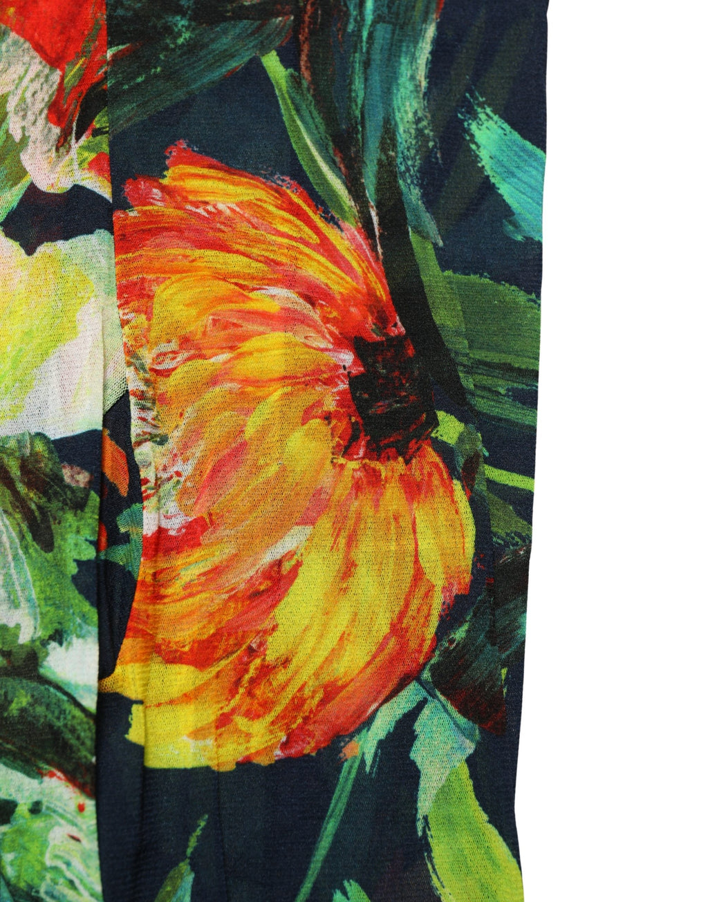 Dolce & Gabbana black floral print sheer tights with intricate floral pattern, lightweight and stylish for elegant wear.