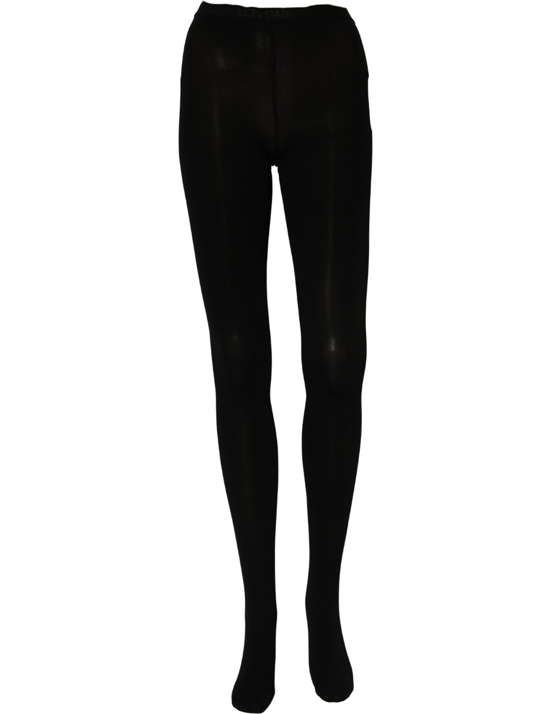 Dolce & Gabbana Black Nylon Tights Stockings Pantyhose Socks Dolce & Gabbana