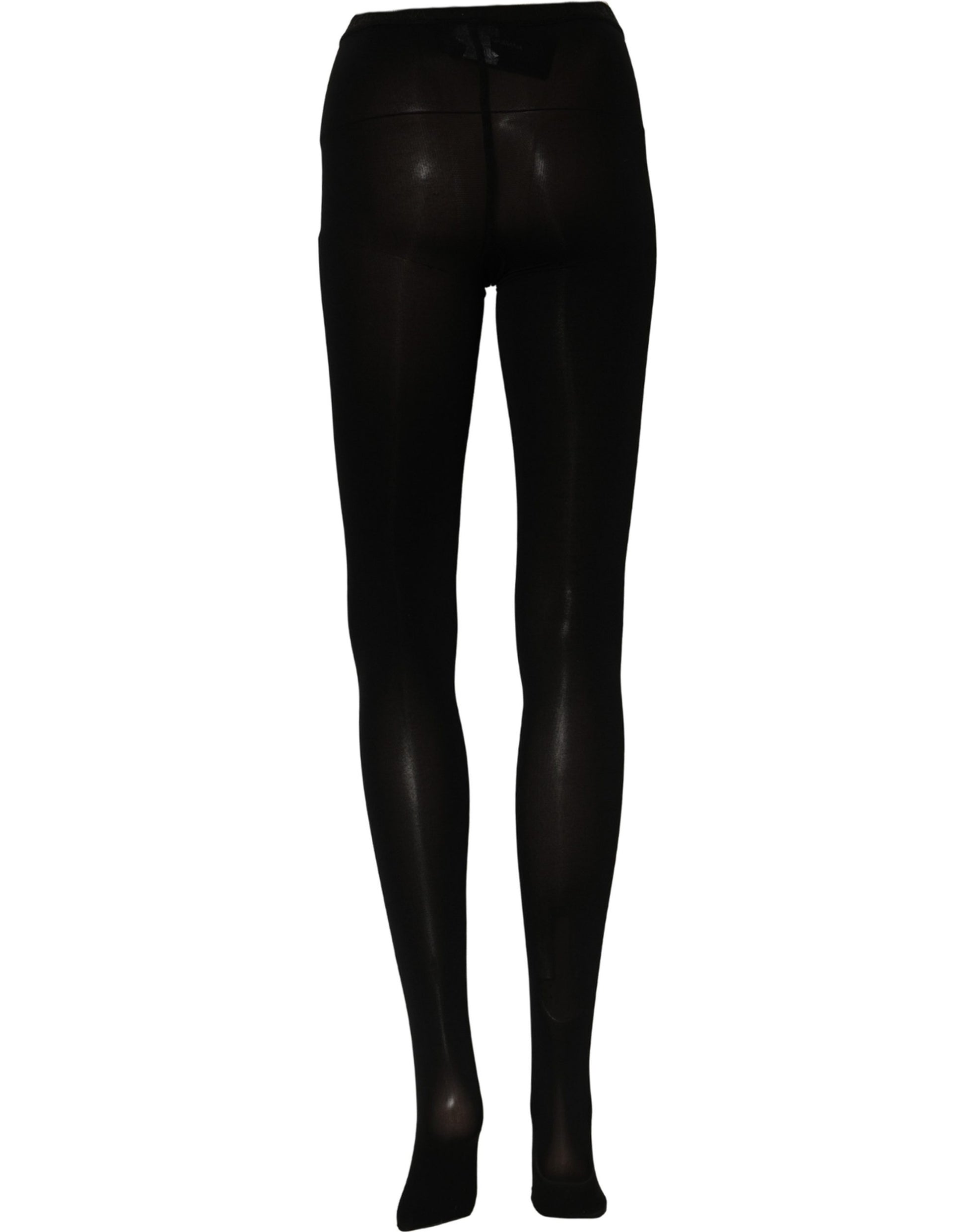 Dolce & Gabbana Black Nylon Tights Stockings Pantyhose Socks Dolce & Gabbana