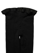Black nylon tights from Dolce & Gabbana featuring a smooth, opaque design and a comfortable, fitted waistband.
