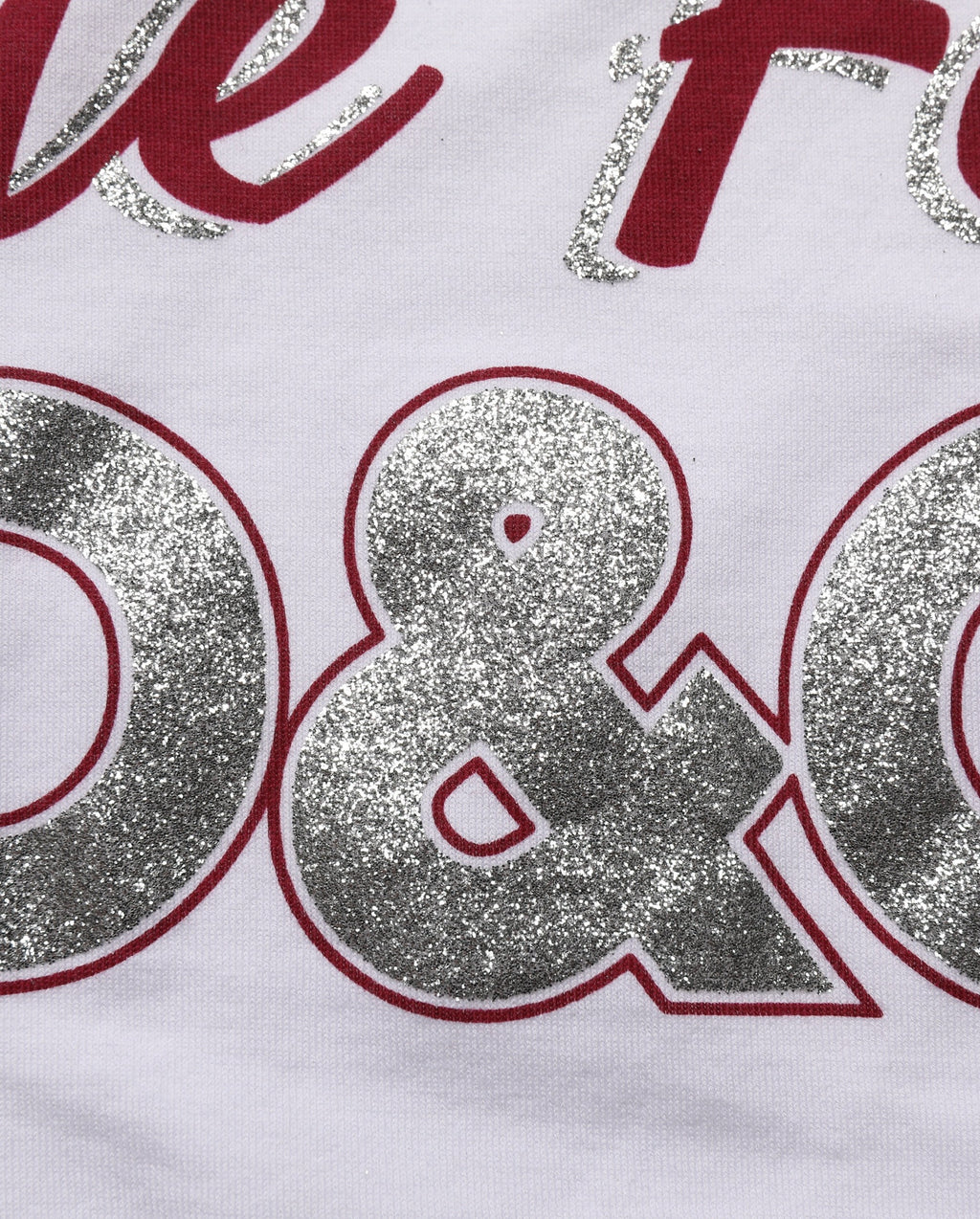 Dolce & Gabbana white cotton T-shirt with graphic print and crew neck, featuring bold designer artwork on the front.
