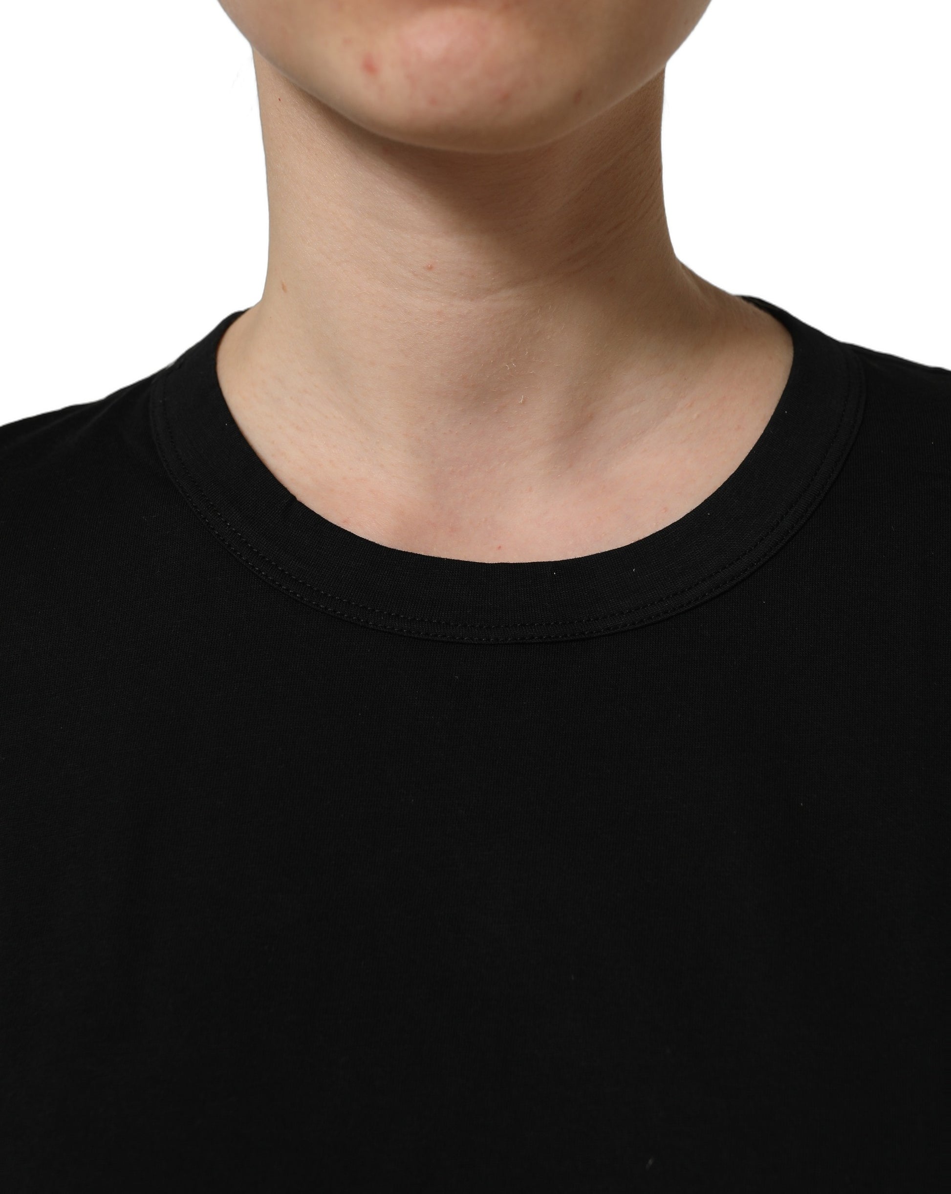 Dolce & Gabbana Black Cotton Crew Neck Short Sleeves T-shirt Dolce & Gabbana