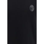 Versace black cotton T-shirt featuring the iconic logo and stylish design, made from soft, high-quality fabric.